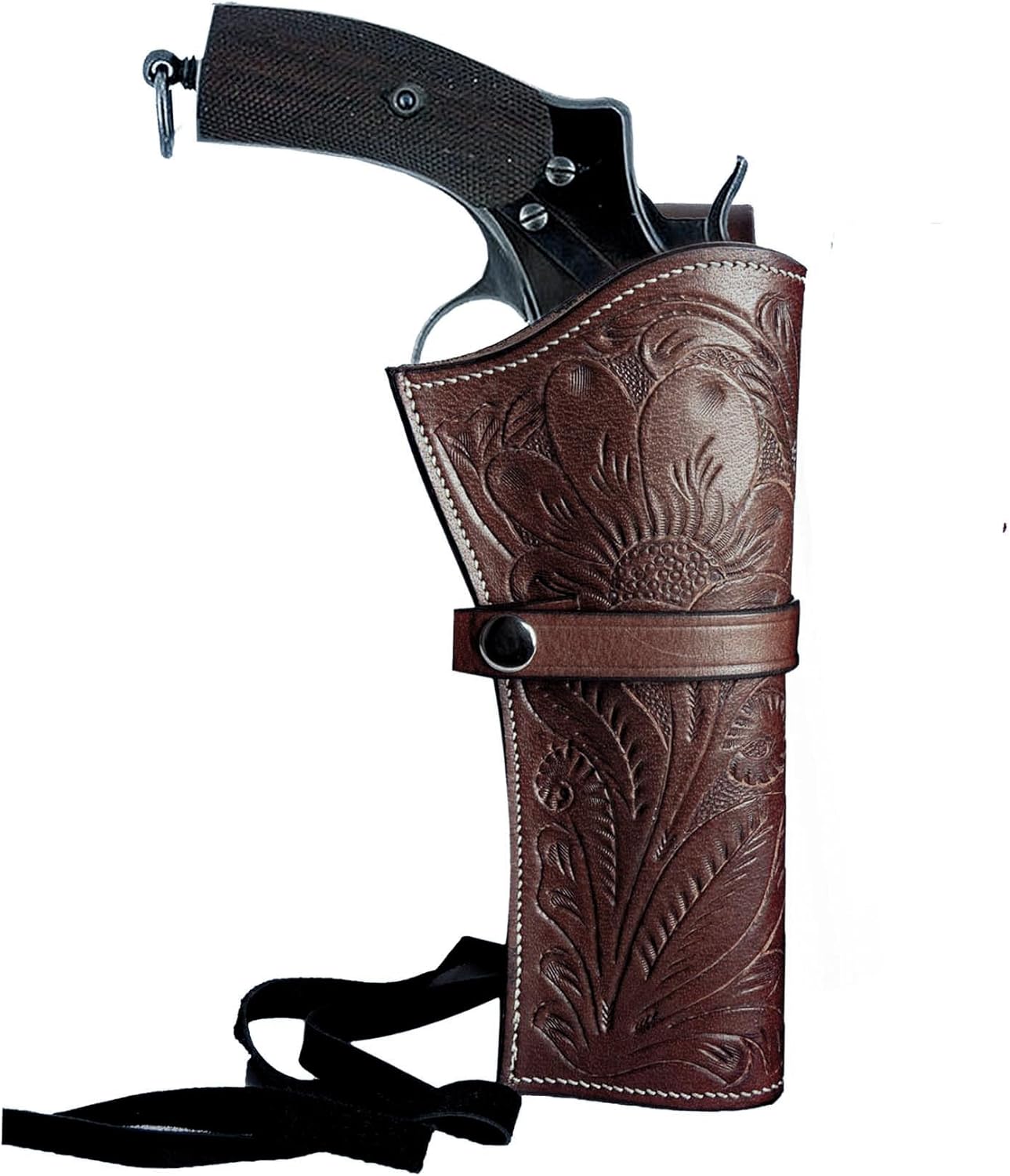 Hulara Leather Western Gun Holster Heritage Rough Rider .Colt SAA Wrangler Single Six Vaquero Uberti Cattleman Cowboy Holsters for 4.75" and 5.5" Barrel Revolvers