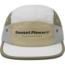 CLAPE Mens 5 Panel Running Hat, Lightweight Quick-Drying Flat Brim Cap