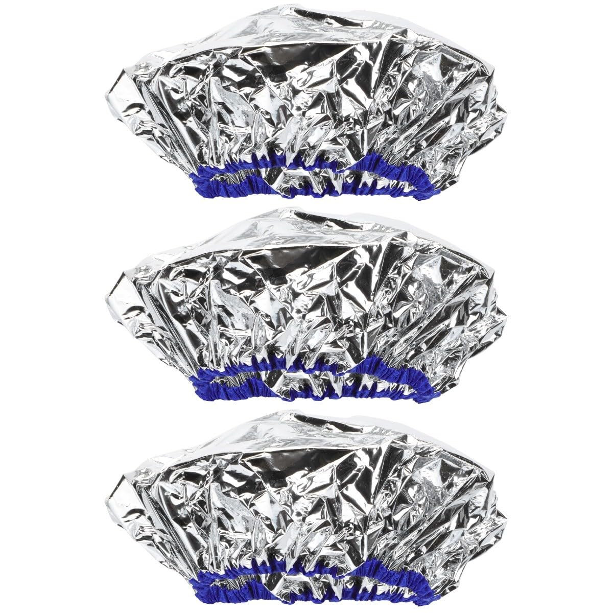 MAGICLULU 3 Piezas De Gorro De Peluquería Plateado Para Acondicionamiento Profundo A Temperatura Constante Gorros De Aluminio Para Un Fácil Procesamiento Del Cabello.