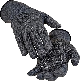 DeFeet - Duraglove Adventure Series - Athletic Sports Gloves, Cycling, Hiking and Running Gloves - Gravel Grey w/Black