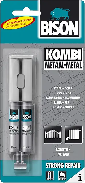 Bison Kit Kombi Metal Blister 25ml Quick 2-Component Epoxy Adhesive