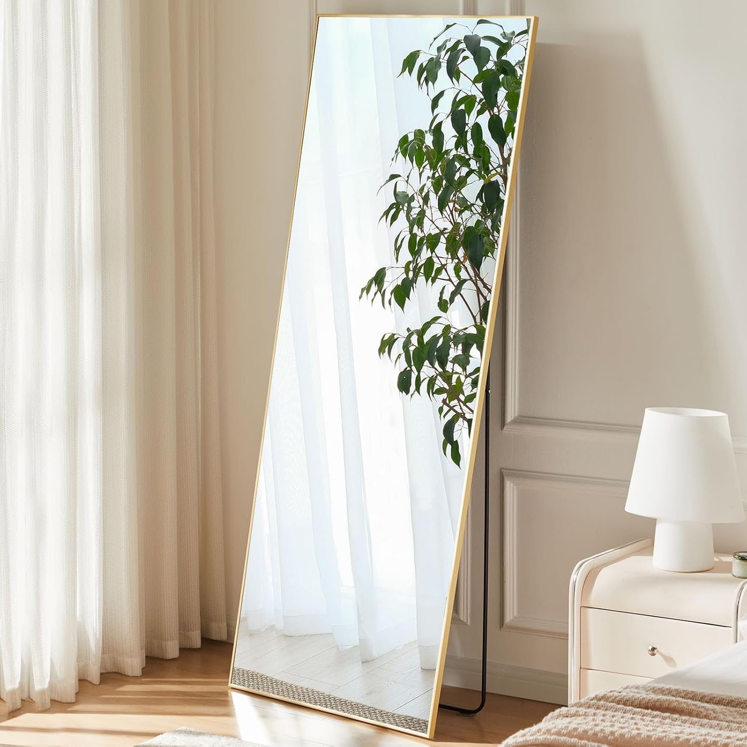 NEWBULIG 64"x21" Full Length Mirror, Standing Mirror Hanging or Leaning, Full Body