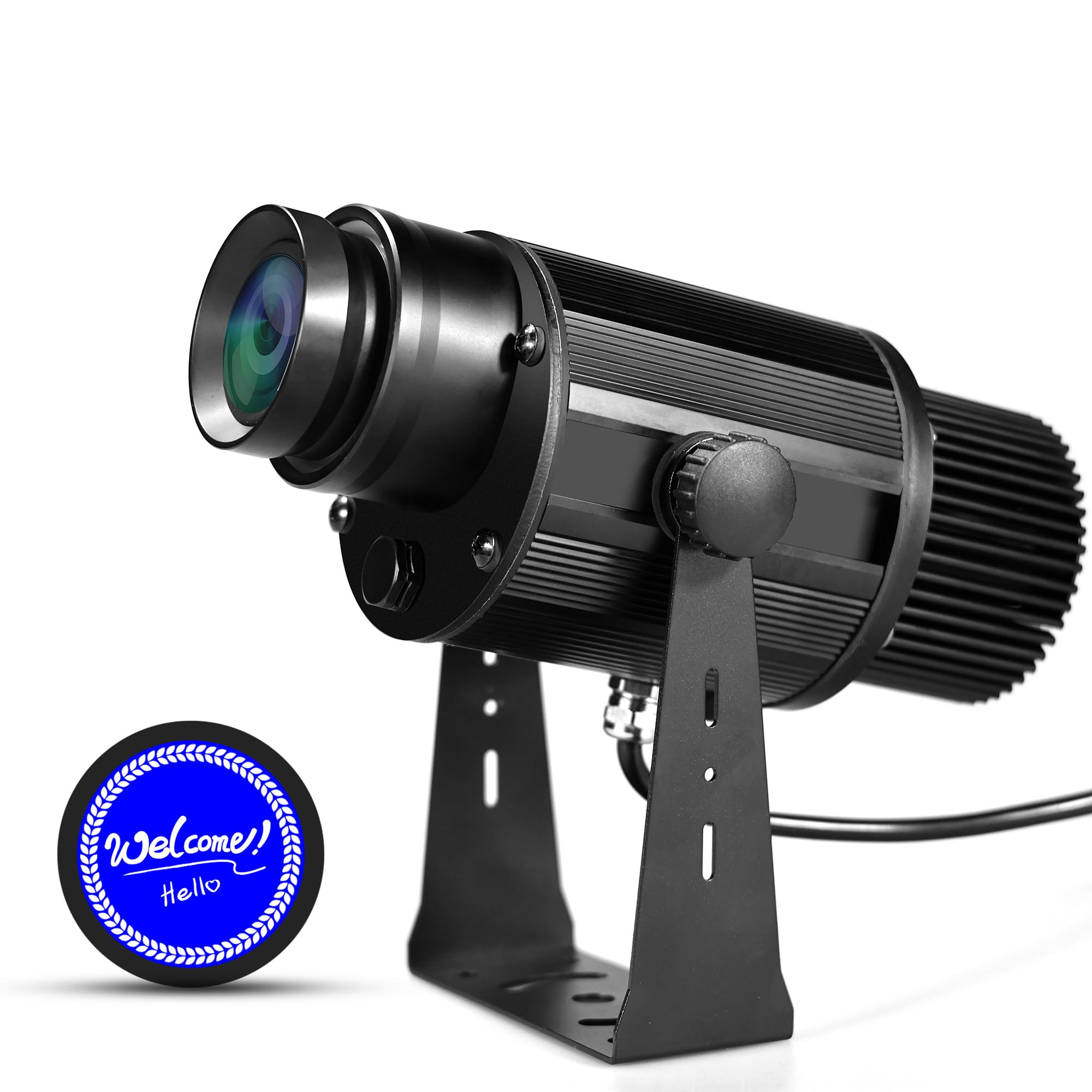 Photo 1 of 50W LED Logo GOBO Projector Light – Welcome Sign Projector with Remote Control,IP67 Waterproof Indoor/Outdoor Advertising Light for Business,Store,Bar,Hotel, Wedding, Events