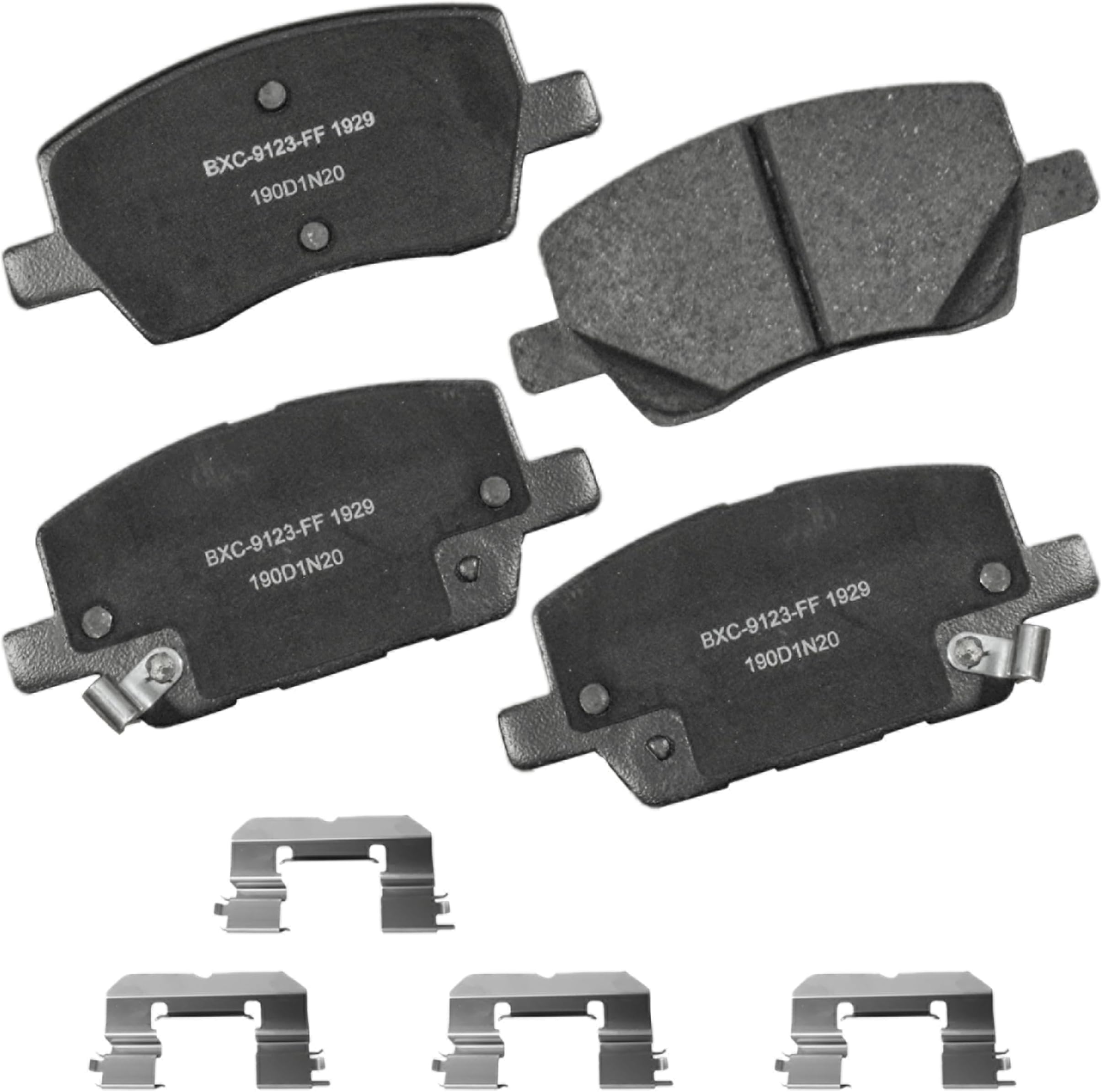 Bendix Premium SBC1929 Ceramic Front Brake Pads for Chevrolet Sonic 2020-2018