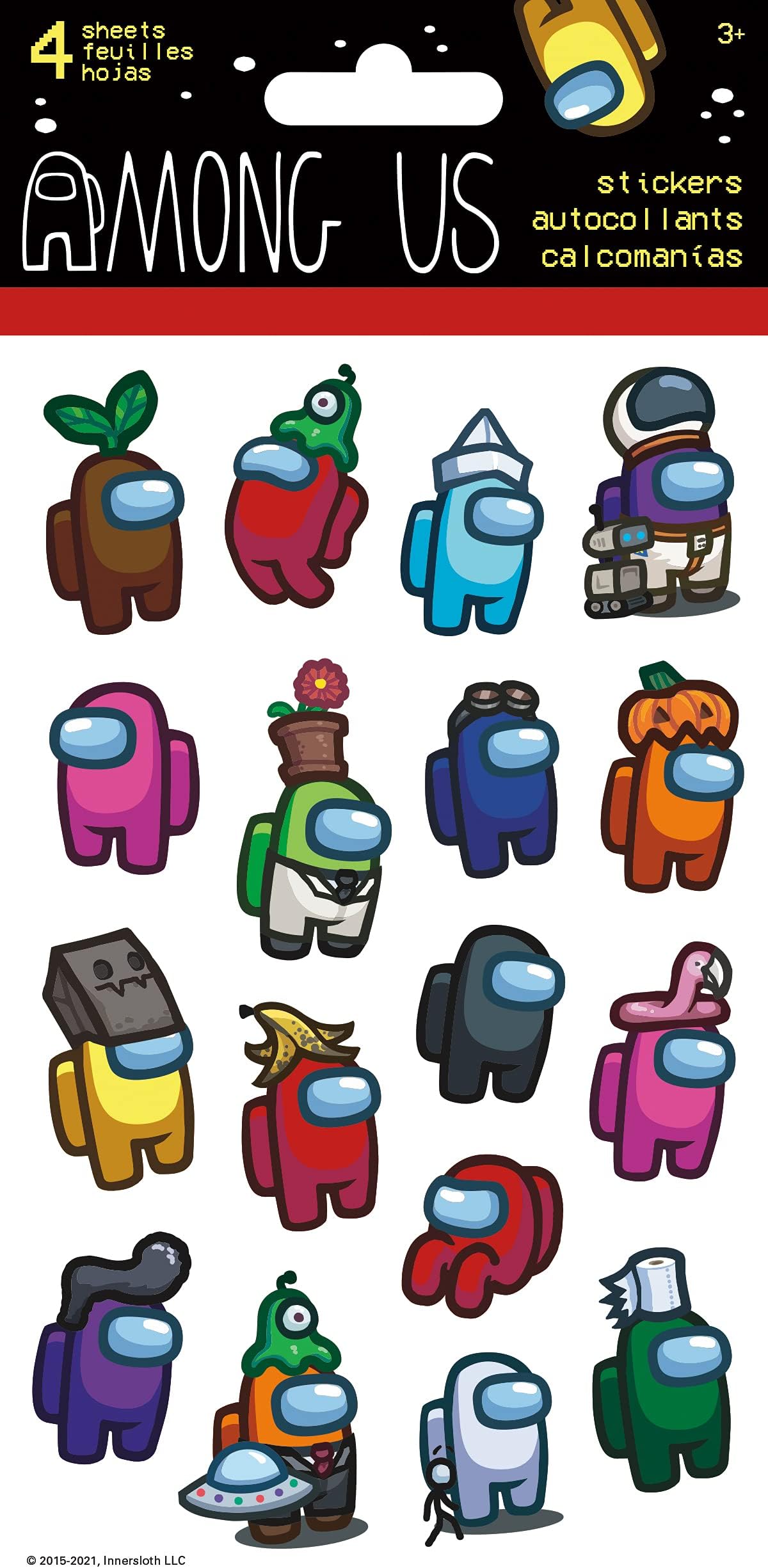 Among Us Standard Sticker - 4 Sheet