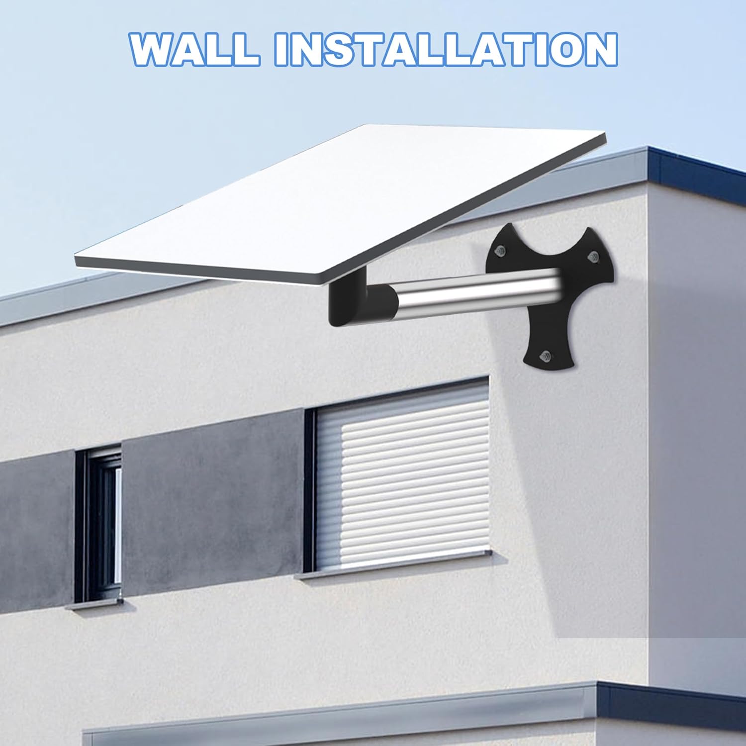 Starlink Gen 3 Wall, Roof & Pole Mount Kit - Compatible with Starlink V3 Dish, Includes 1.3 FT Stainless Steel Pipe, Adapter & Bracket for Secure Installation