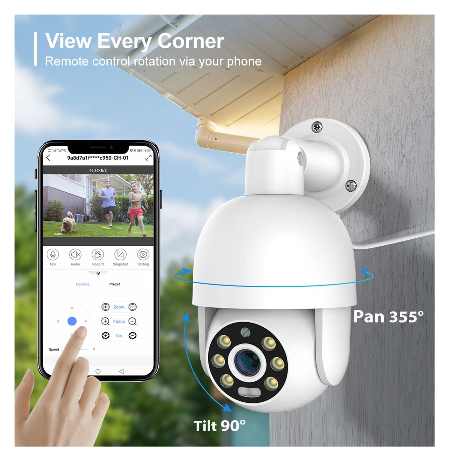 8CH 5MP 4K Poe Kamera System H.265 8MP Smart Auto PTZ Kamera Zwei-Wege Audio Outdoor Video Überwachung Kit (None,8CH NVR and 6CAM 5MP)