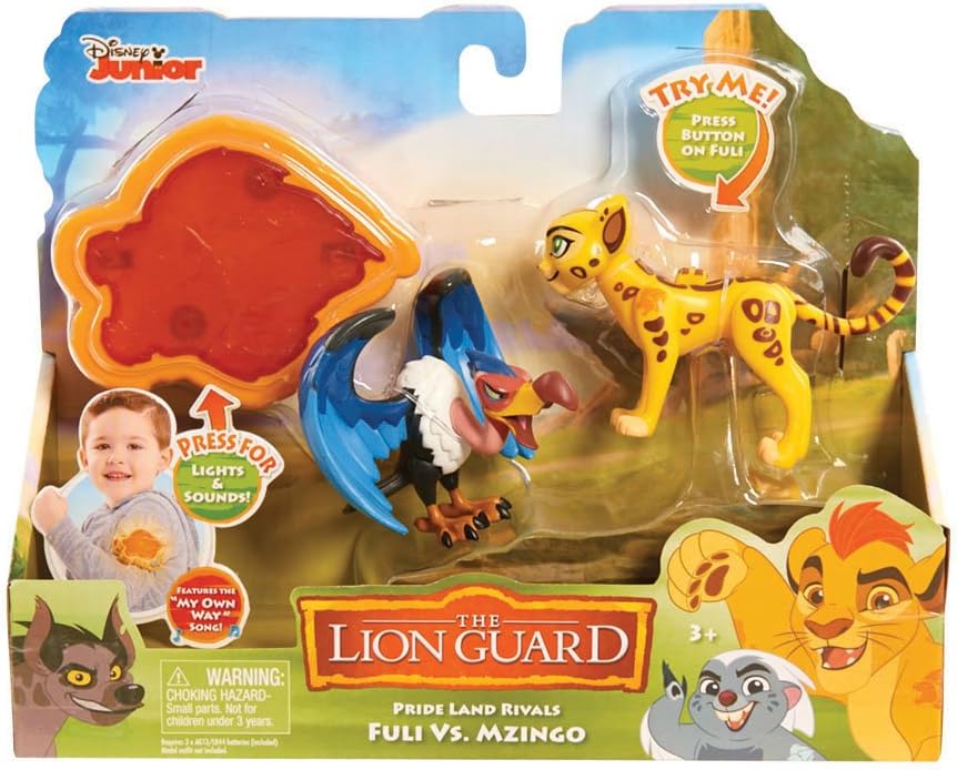 Lion Guard Action Figure 2 Pack with Arm Band - Fuli vs Mzingo