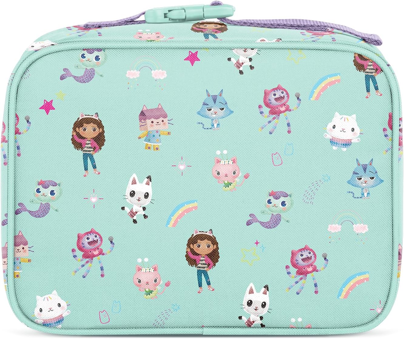Simple Modern Gabby's Dollhouse Kids Lunch Box for School | Reusable Insulated Lunch Bag for Toddler, Girl, and Boy | Exterior & Interior Pockets | Hadley Collection | Gabby's Friends