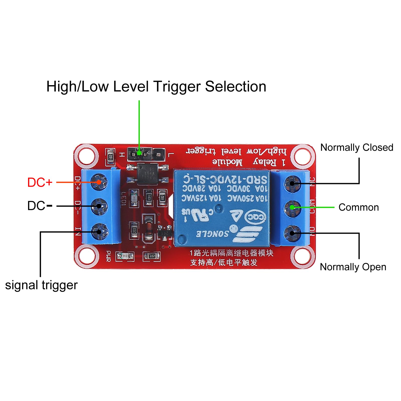 Snapklik.com : 1 Channel 12v Relay Module Board Shield