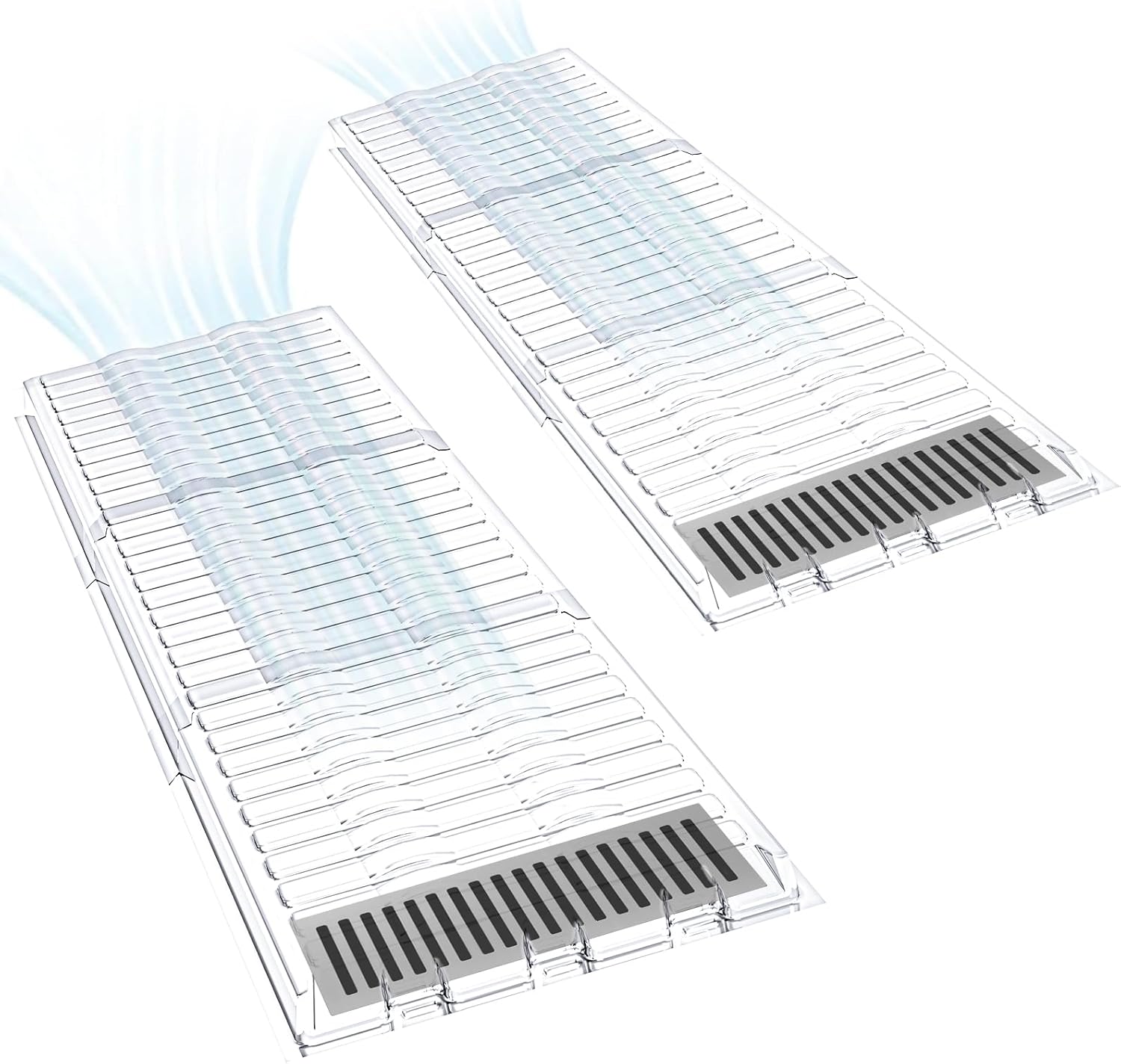 Air Vent Extender for Under Furniture Extend from 17"-48" Magnetic Vent Deflector for Floor Register Up to 12" Wide 1.5mm Thick