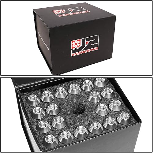 Miniatura 7 de J2 Engineering LN-T7-026-15-SL 7075 Aluminio M12 x 1.5 0.984 in OD  2.756 in 20x Tuerca de llanta + 1 llave