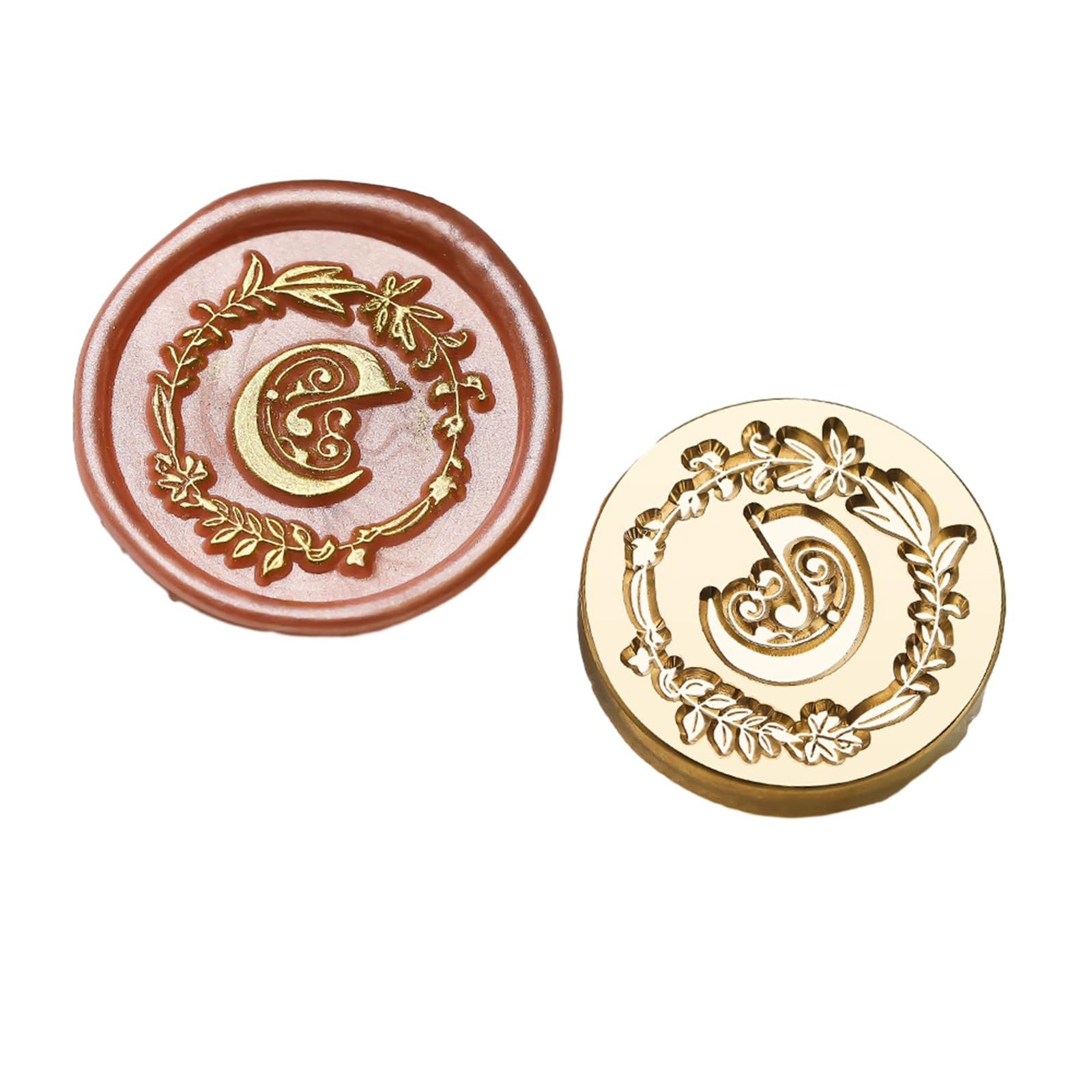 Tsophreniq Letter Series Wax Seal Stamp Metal Sealing for Cards Wedding Invitation Scrapbooking Decorations Seal for Wedding Invitation Card Letter Series Sealing