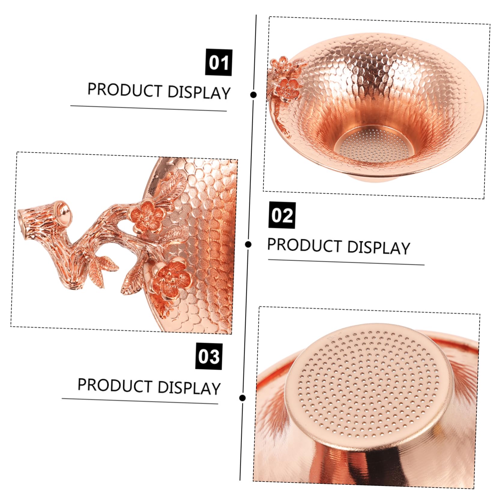 ABOOFAN 3pièces Infuseur à Thé Filtre Thé Kung Fu Accessoire Design Élégant Et Réutilisable
