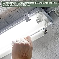 Vista 3 de YOKIVE 2 soportes de luz fluorescente, base G13 T8, piezas de repuesto de luz de enchufe sin derivación, ideal para el hogar, oficina