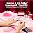 Beetles Red Gel Nail Polish & Nail Art Brushes Set-Heart Desire Multifunctional Nail Brushes Kit for Nail Art with Heart Nail Gems&Nail stickers Manicure Gift for Girls Women