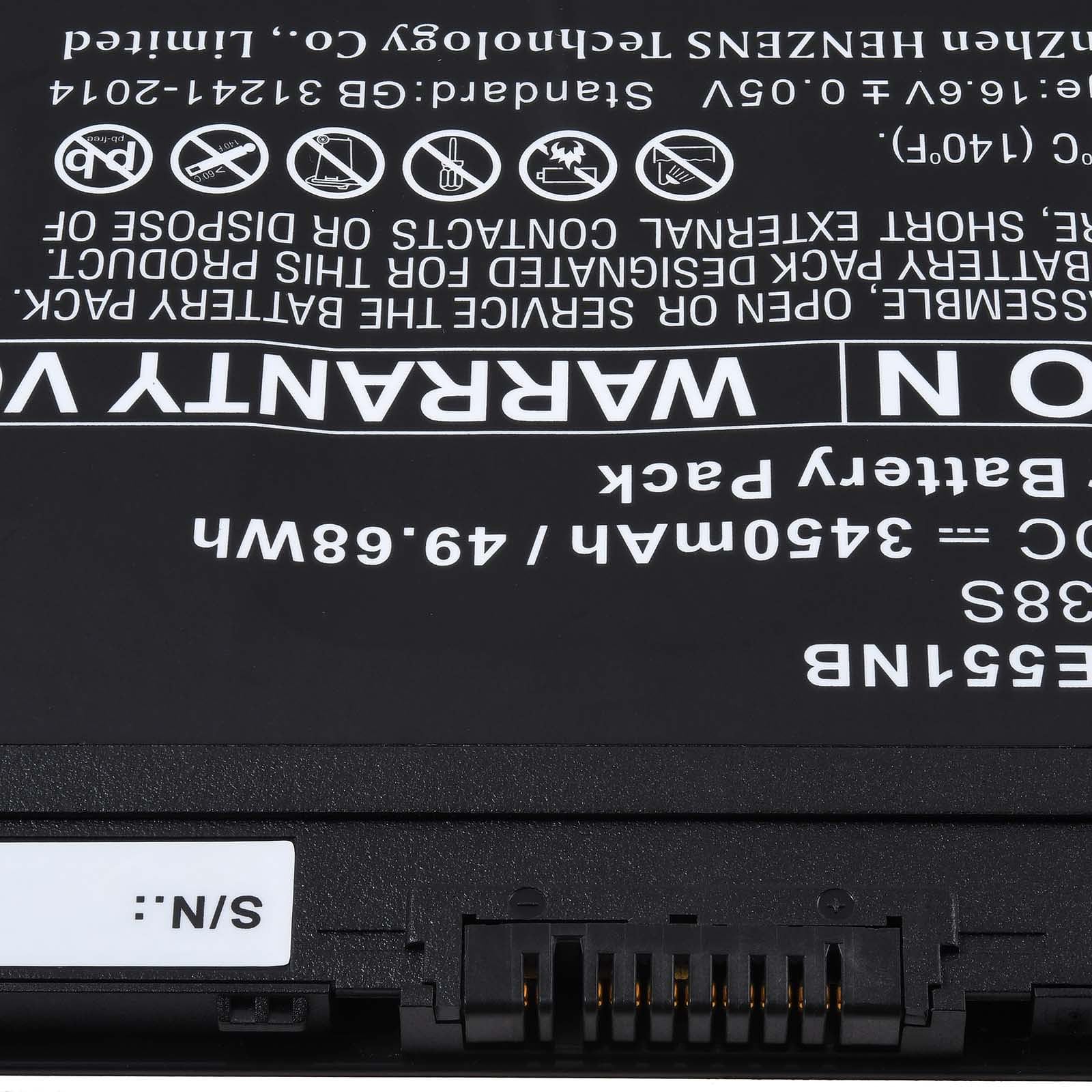 Batteria per laptop Fujitsu Lifebook E449-E4490M470SGB, 14,4 V, ioni di litio