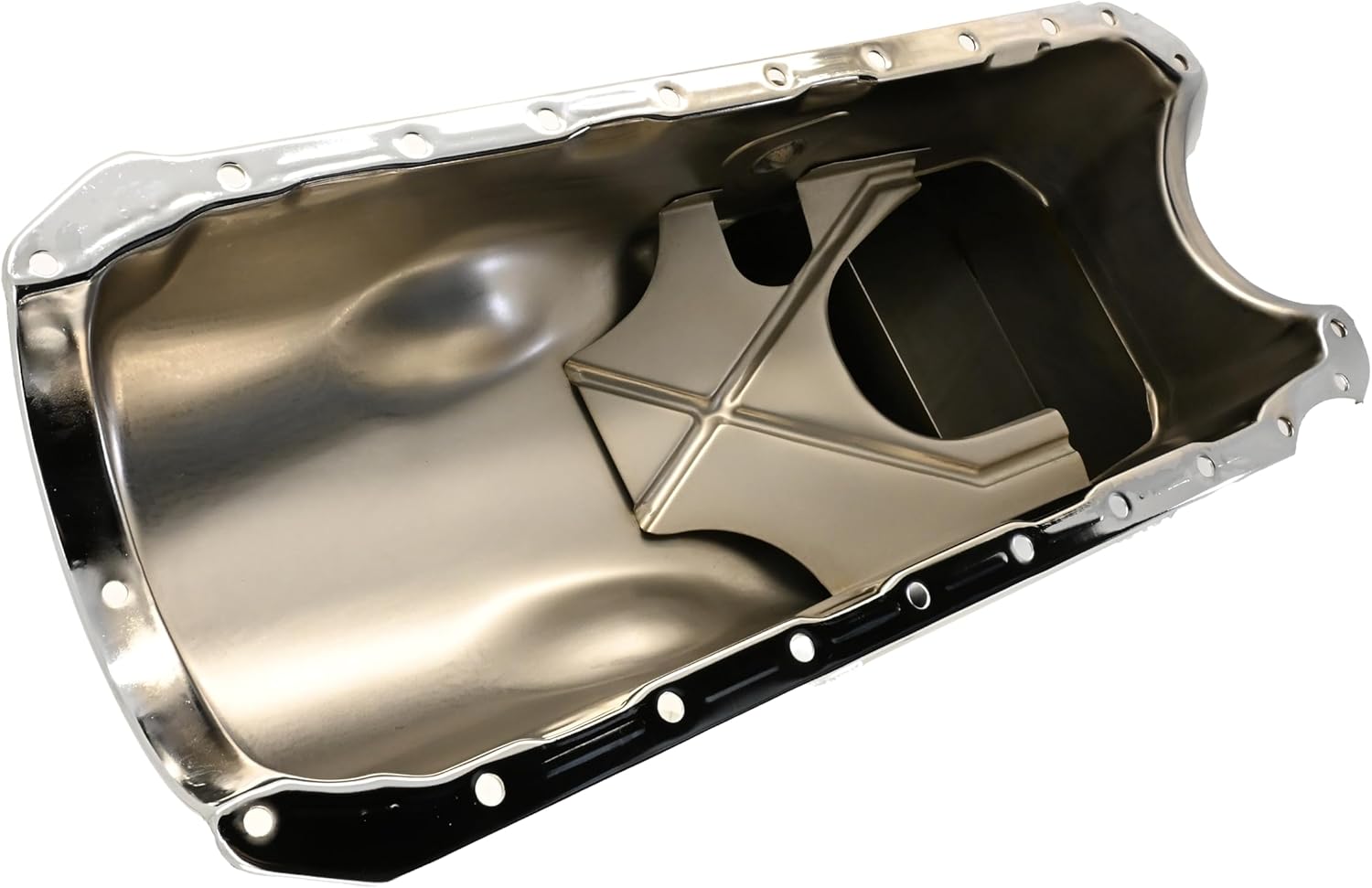Steel Racing Oil Pan Fits 1965–90 Chevy Big Block 396-402-427-454 – Chrome Finish
