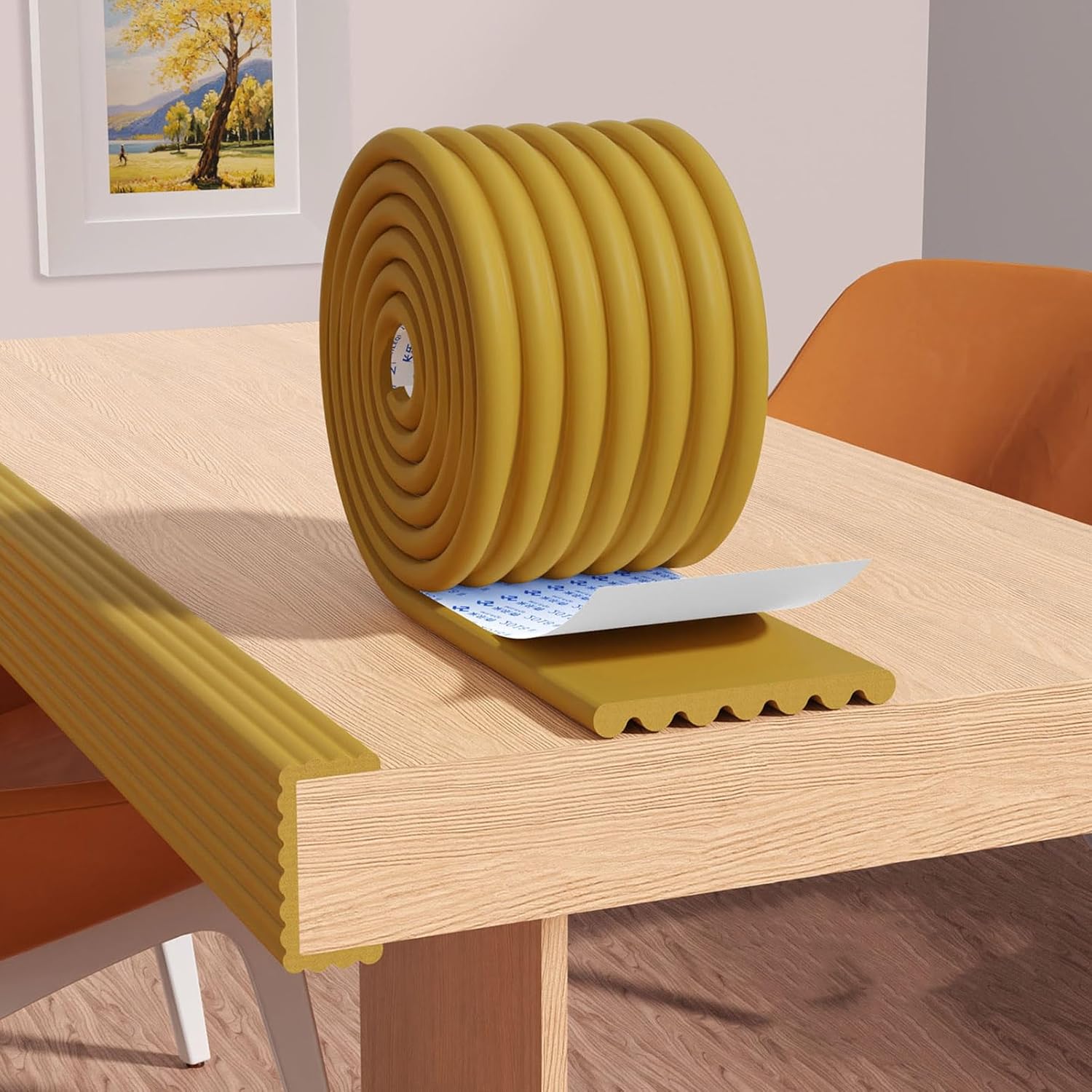 Basketball Basement Pole Pad, 33ft Wrap Around Pole Padding Self Adhesive Protective Covers Waterproof Column Pads for Playground Garage, Easy Installation