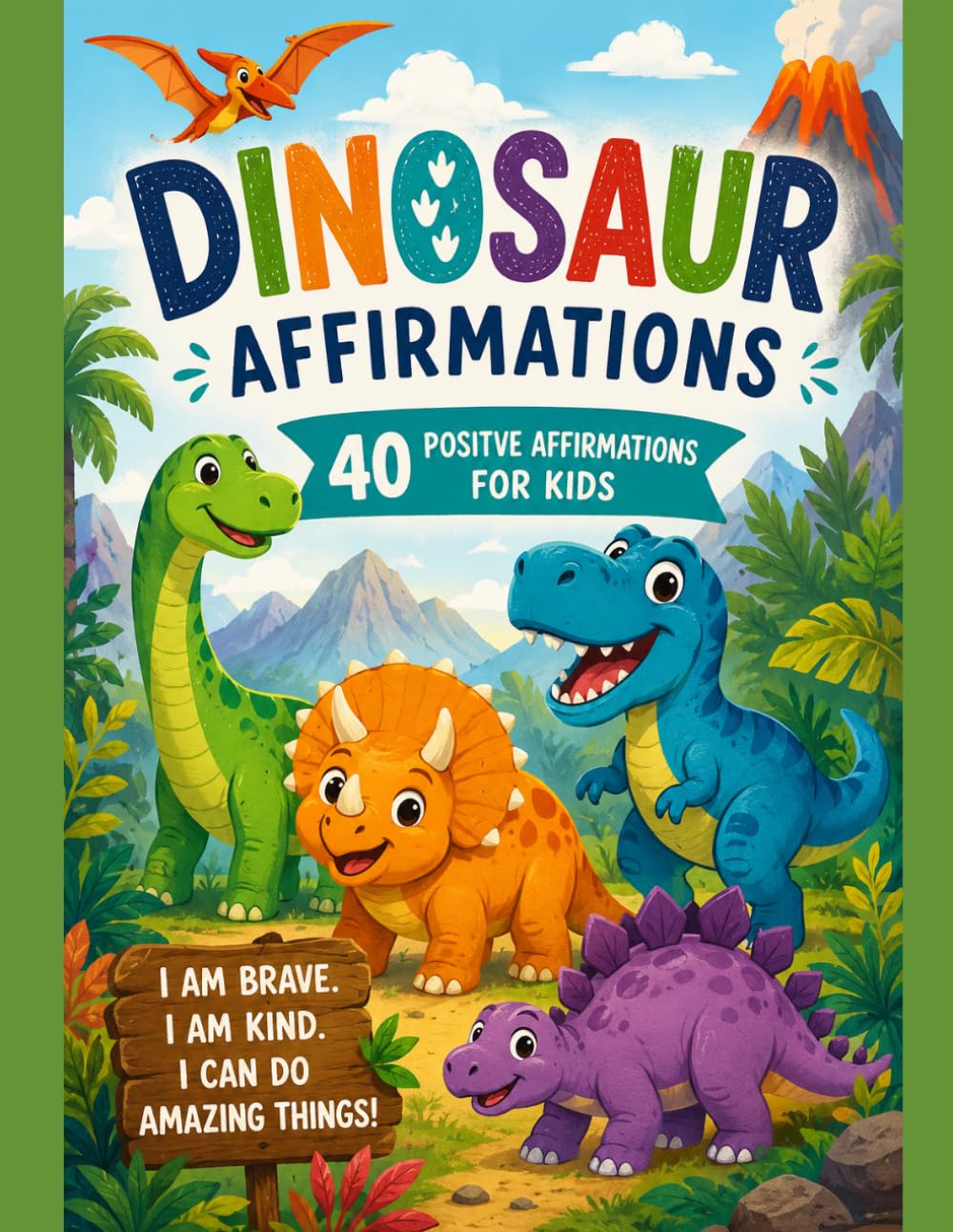 Dinosaur Affirmations for Kids: Encouraging Self-Esteem, Positive Thinking, and Emotional Growth