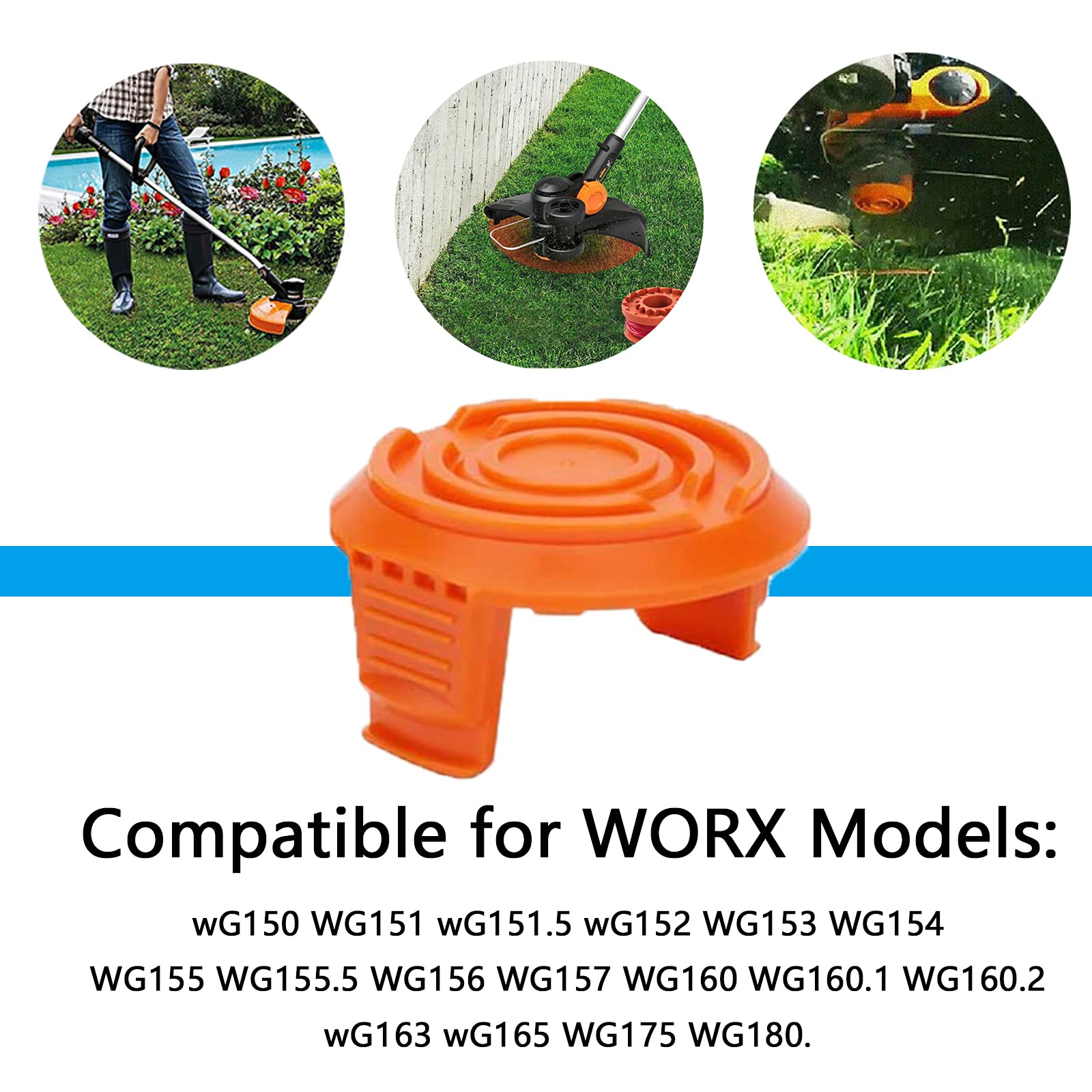 Bobines De Rechange Pour Coupe-Bordures Worx WA0010 Bobines De Fil De