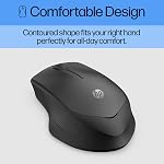 HP 280 Silent Wireless Mouse - Ergonomic, Right-Handed Design - 2.4GHz USB Wireless Connection - Multi-Surface Technology, 1600 DPI Optical Sensor - Win, Chrome, Mac OS - Up to 18-Month Battery Life