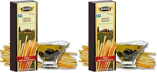 Alessi Thin Breadsticks - 3 oz (Pack of 2)