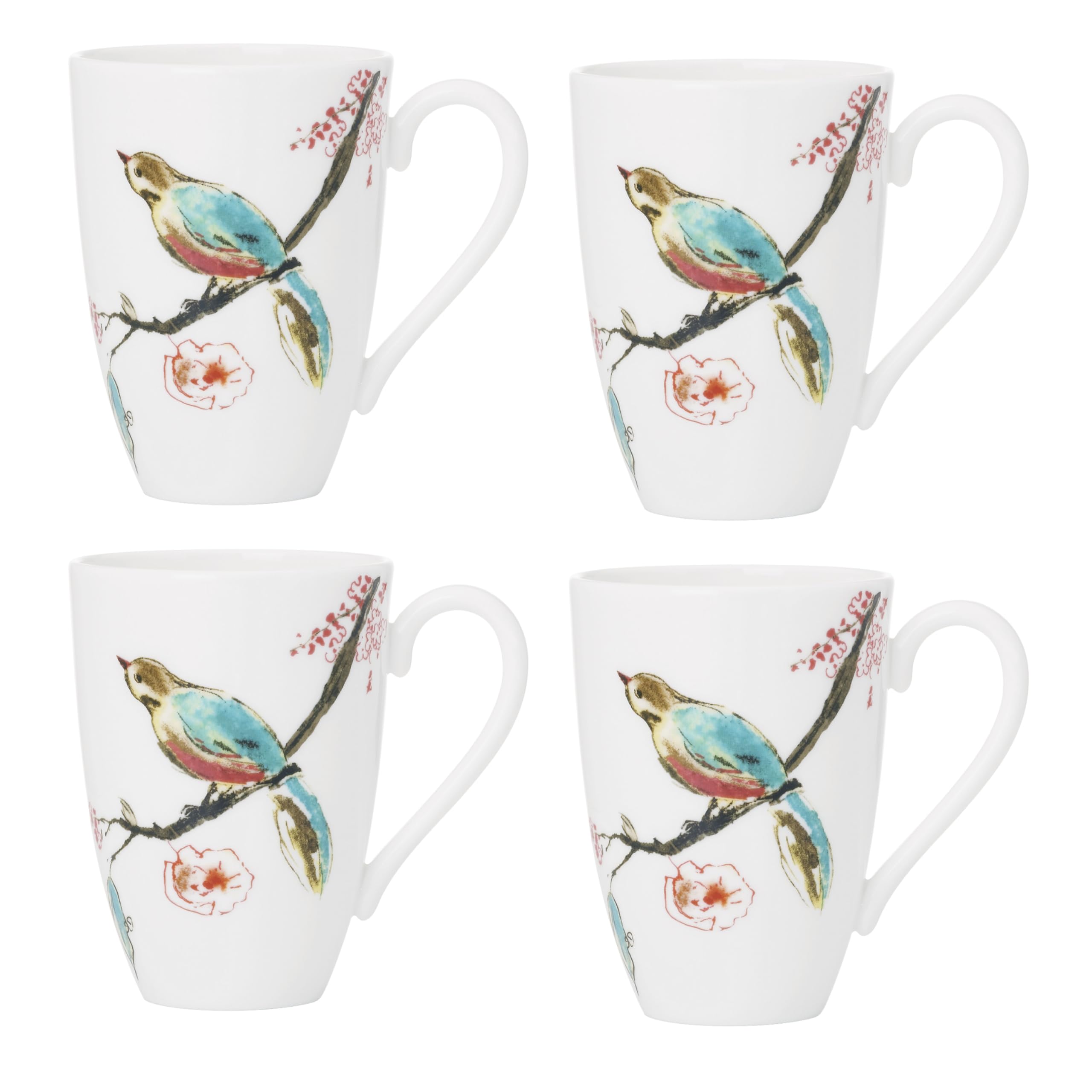 Lenox 897261 Chirp Mugs, Set of 4