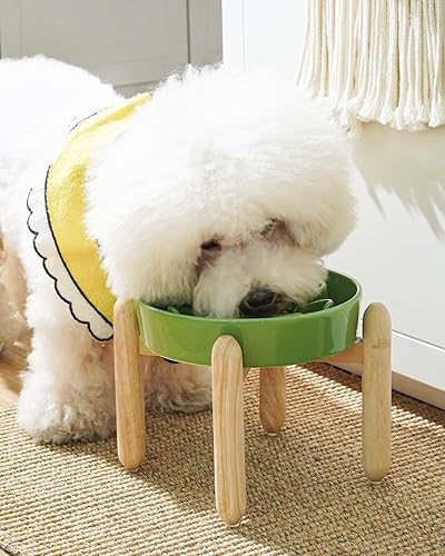 Vista 243 de LE TAUCI Cuencos de cerámica para perros de alimentación lenta, 3 tazas de alimentación lenta, tazón para perros de raza mediana y grande, cuenco