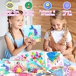 Poke-in Fun Art Fabric Craft,Magical Princesses Kits,Arts and Crafts for Kids,Mess Free Kids'Paper Craft Kits,Art Activity Birthday Christmas Gift Ideas for Children,Toys for Girls &Boys Ages 4-10+