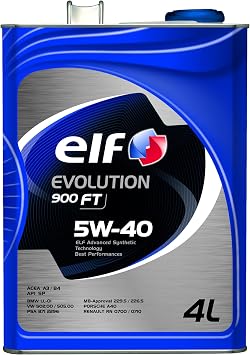 ELF EVOLUTION 900 FT 5W-40 Fully Synthetic Engine Oil, 4L