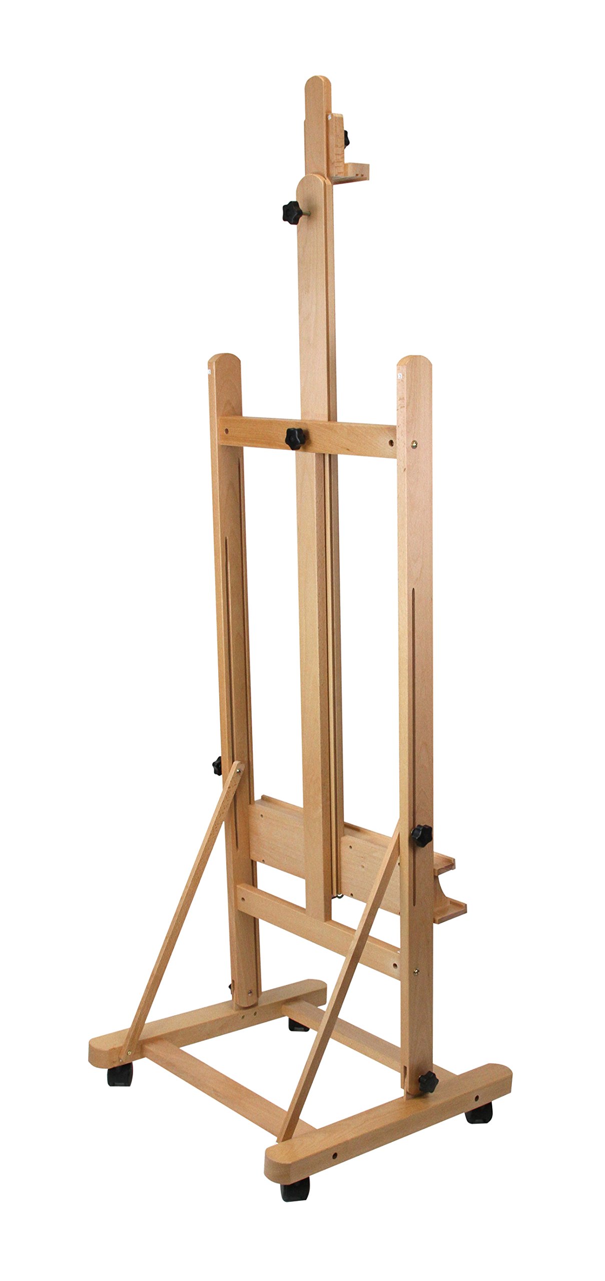 Paintersisters Atelier Staffelei Lima - für Keilrahmen bis 220 cm, Studio-Staffelei aus massivem Buchenholz FSC®, Holzstaffelei