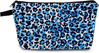 Bolsa de maquillaje de leopardo y guepardo az...