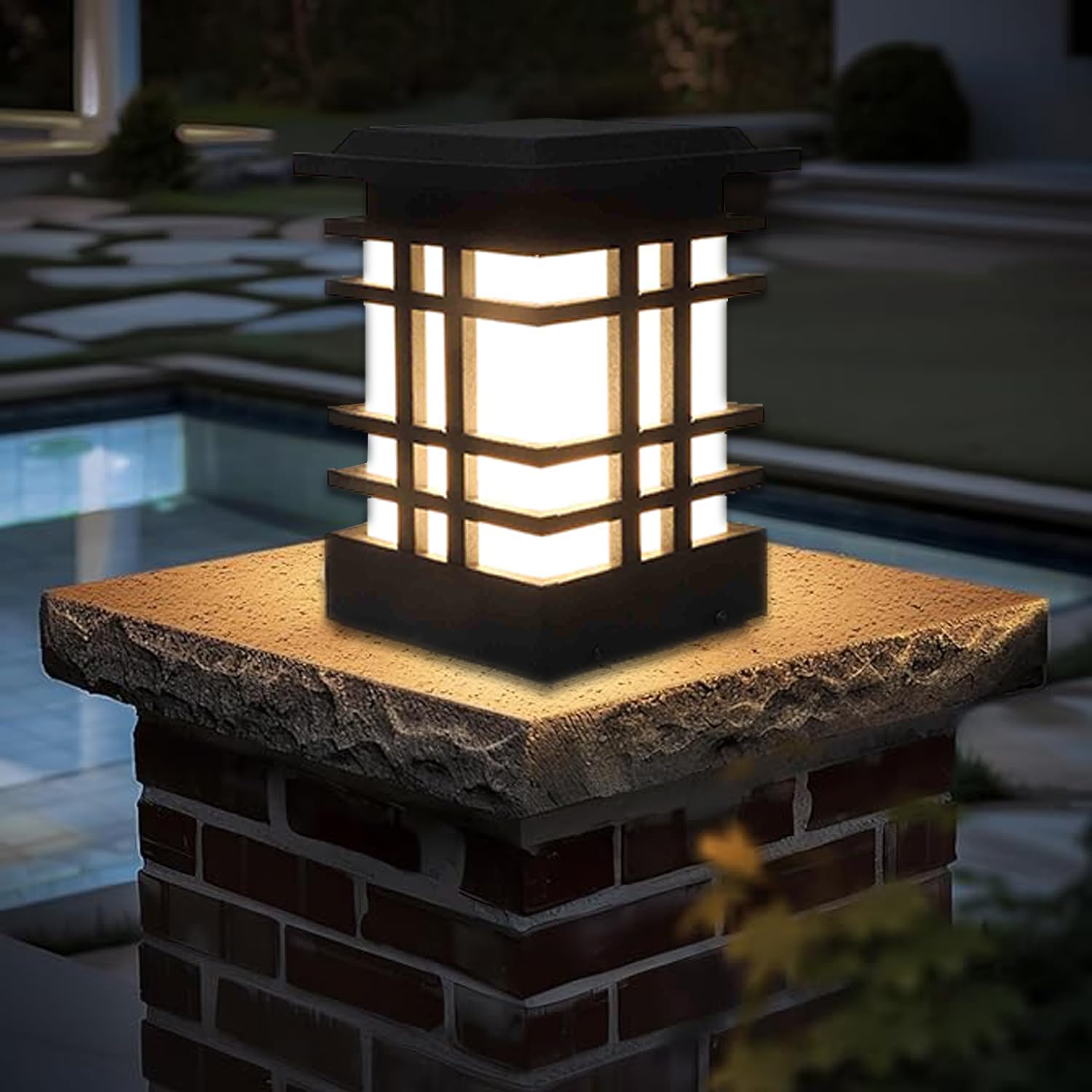 WHITERAY Metal and PVC Unbreakable Gate Light for Home Gate Waterproof | Gate Lamps for Main Gate | Outdoor Garden Light | Pillar Gate Light-picture-21