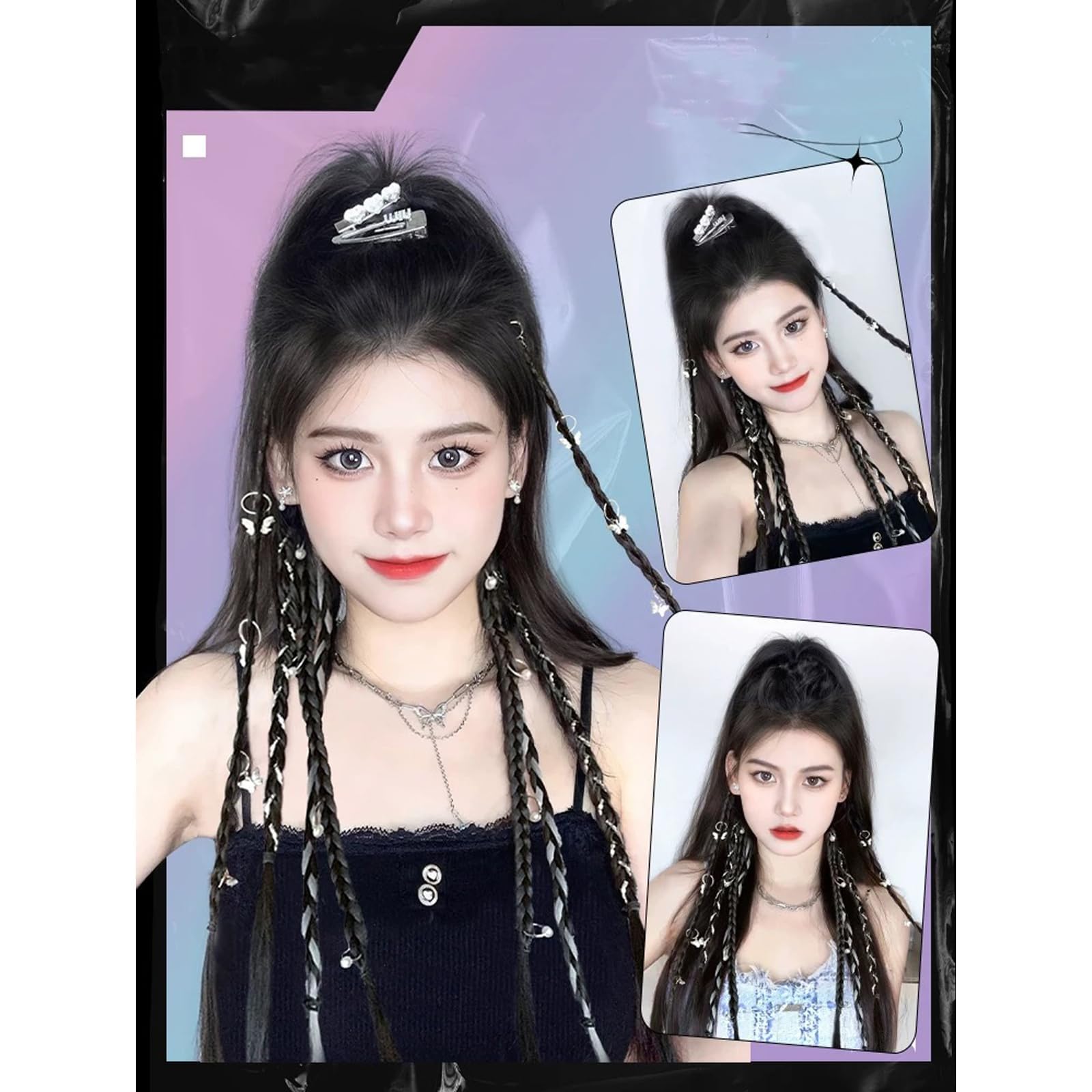 Amazon.co.jp: ヘアアクセサリー ヘアビーズ 28個セット 可愛い 髪飾り