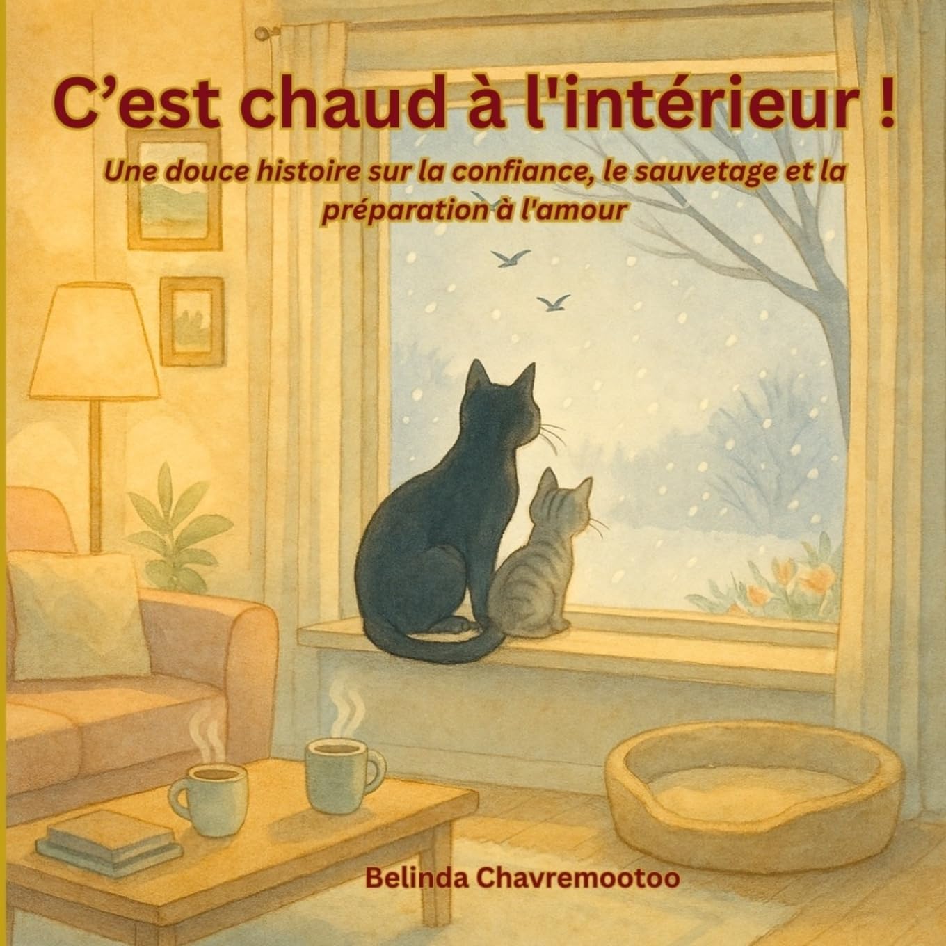 C'est chaud à l'intérieur!: Une douce histoire sur la confiance, le sauvetage et la préparation à l'amour (Le chat Chance) (French Edition)
