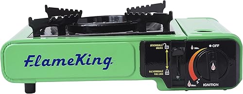 Miniatura 12 de Flame King Dual Fuel Butane & Propane Gas Camping Stove with Single Burner, Portable and Great for Outdoor Cooking, Backpacking