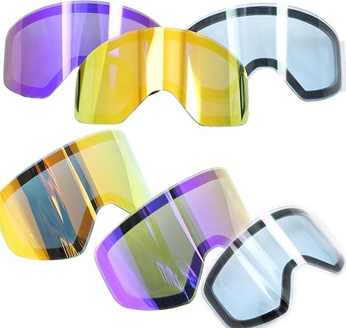 986 Gafas de esquí y snowboard elegantes, lentes magnéticas, antivaho..