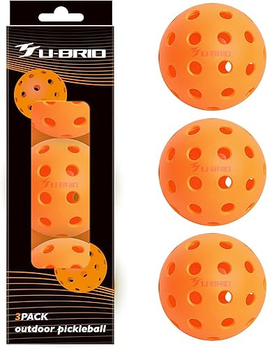 Vista 16 de Paquete de 3/4/12 pelotas de pickleball para exteriores de grado profesional de 40 agujeros, probadas por jugadores con diseño resistente al viento