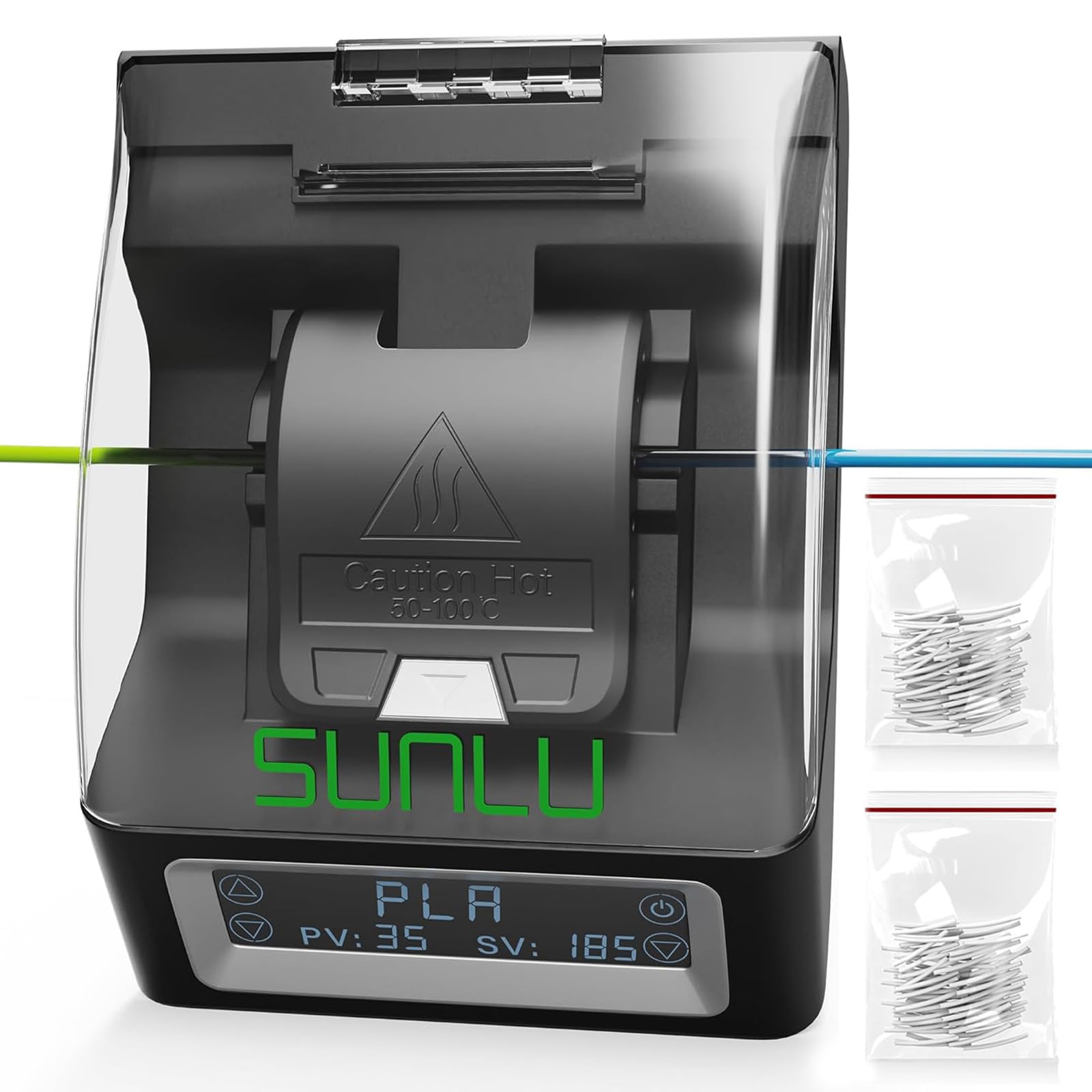 Filament Connector, SUNLU Official Splicer with 400Pcs PTFE Sleeves for 3D Printer Filament 1.75mm, Compatible with PLA PETG TPU ABS PA Nylon-image-46