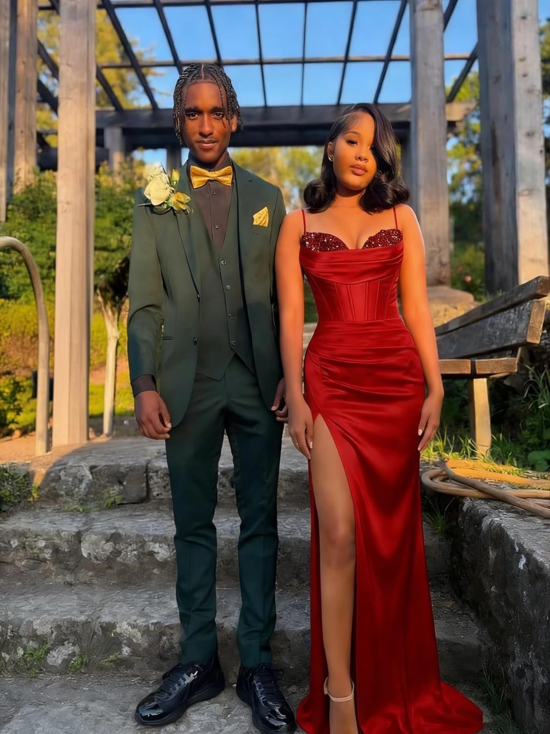 Satin Prom Dresses Long Sequin Beaded Mermaid Pleated Split Mermaid Corset Ball Gown Formal Evening Gowns