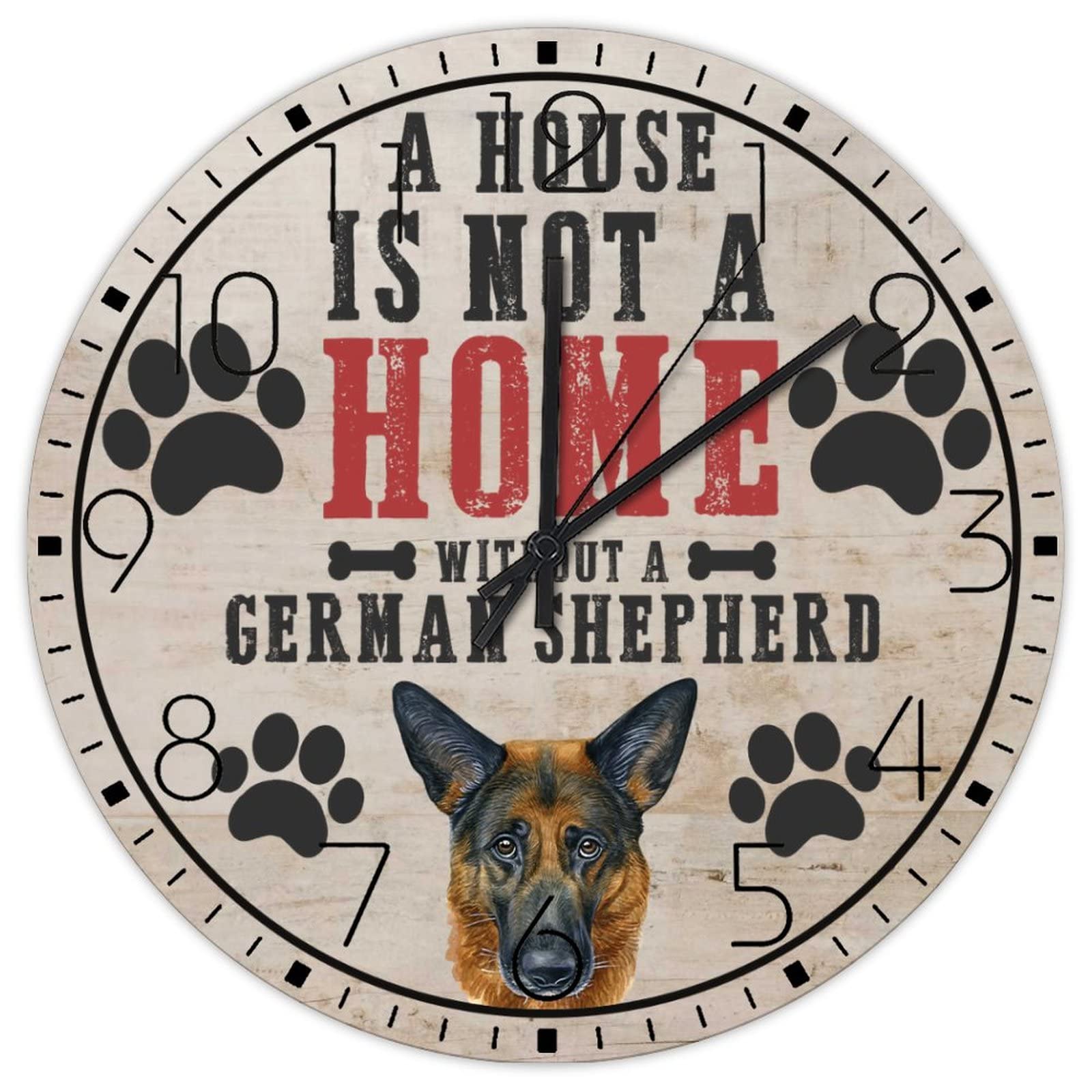 Horloge murale en bois silencieuse pour supprimer le tic-tac du salon