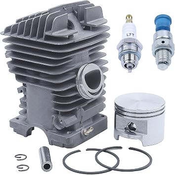Adefol 49MM Chainsaw Cylinder Piston Kit for Stihl MS390 MS290 MS310 029 039 Replacement Parts with Spark Plug Decompression Valve for 1127 020 1216