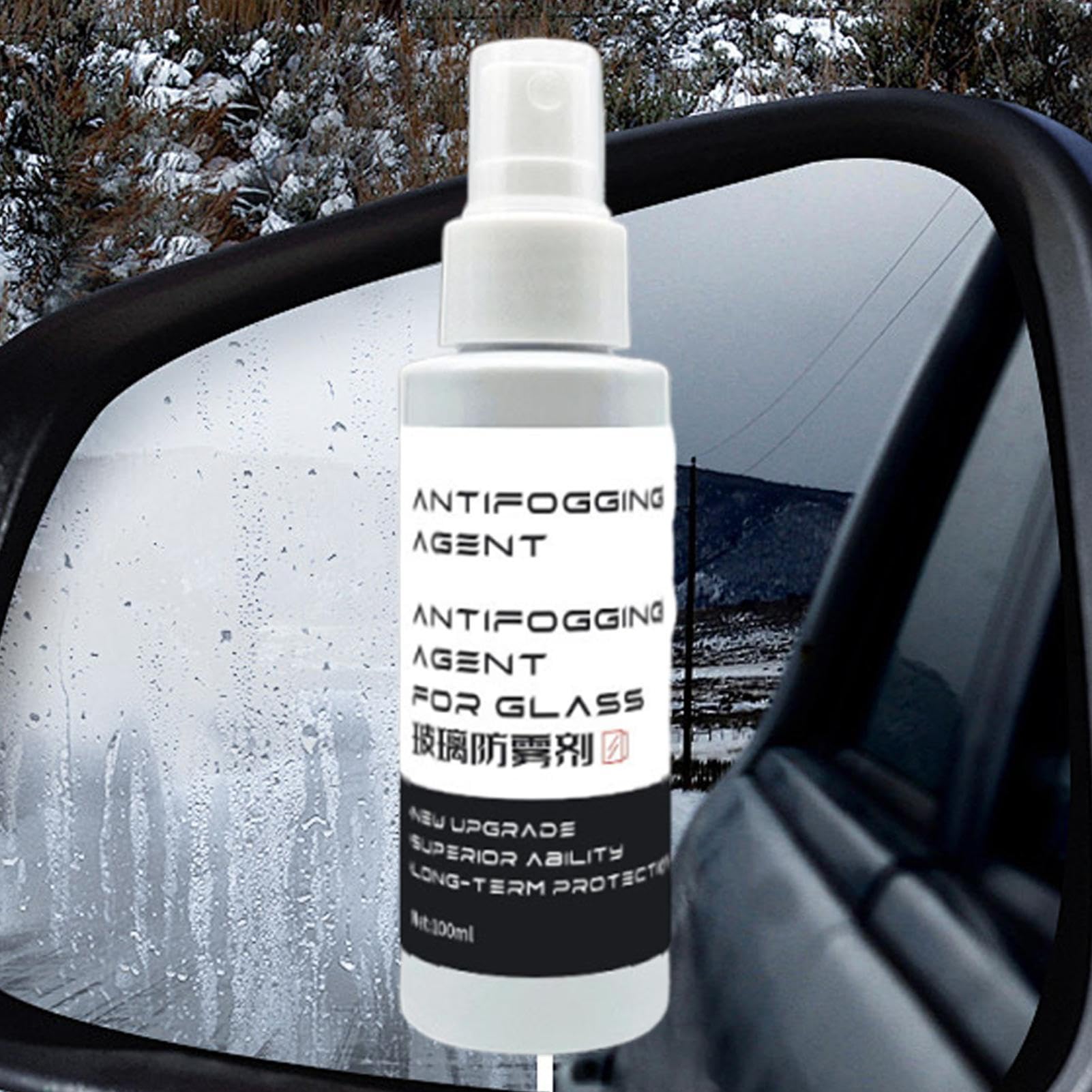 Środek Zapobiegający Parowaniu Szyby,100 ml Niezawodny środek przeciw zamgleniom do szyb samochodowych - Środek czyszczący do szyb i luster usuwający tłusty film,Do pojazdów SUV skuterów samochodów