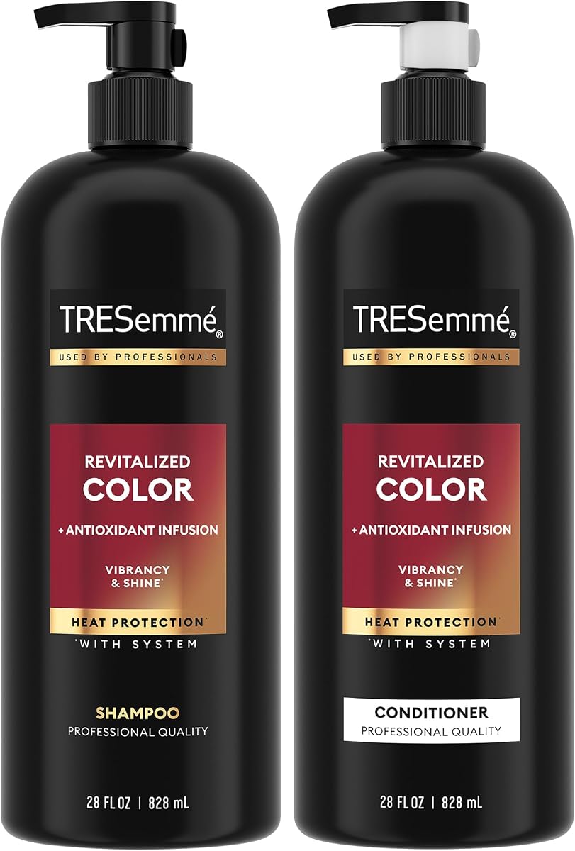 TRESemmé Revitalized Color Shampoo & Conditioner Set, 28 Oz Ea | Helps Maintain Vibrant Color While Leaving Hair Soft, Smooth and Healthy Looking