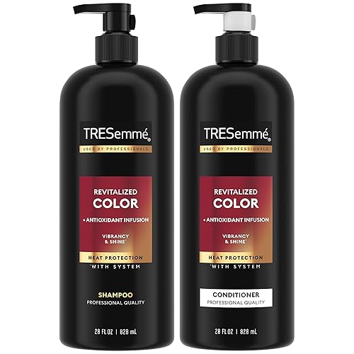 TRESemmé Shampoo and Conditioner, Revitalized Color + Antioxidant Infusion for Color-Treated Hair, Heat Protection, 28 Oz Ea