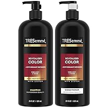 TRESemmé Shampoo and Conditioner, Revitalized Color + Antioxidant Infusion for Color-Treated Hair, Heat Protection, 28 Oz Ea