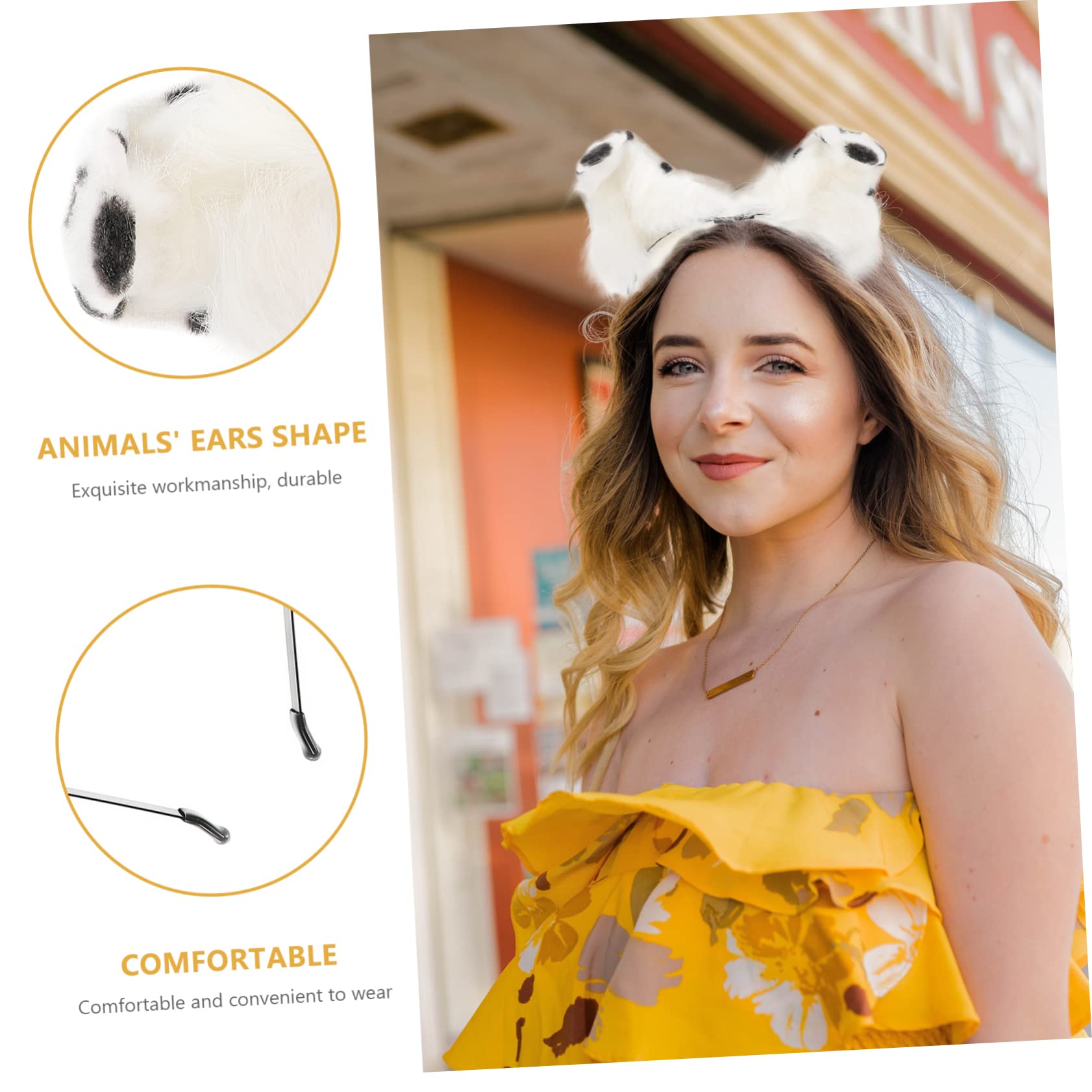 SOIMISS 5pezzi Cerchietto Con Orecchie Di Cane Adorabili Accessorio Per Festa Cosplay Headdress Per Eventi e Festival Creativo Per Amici e Famiglia