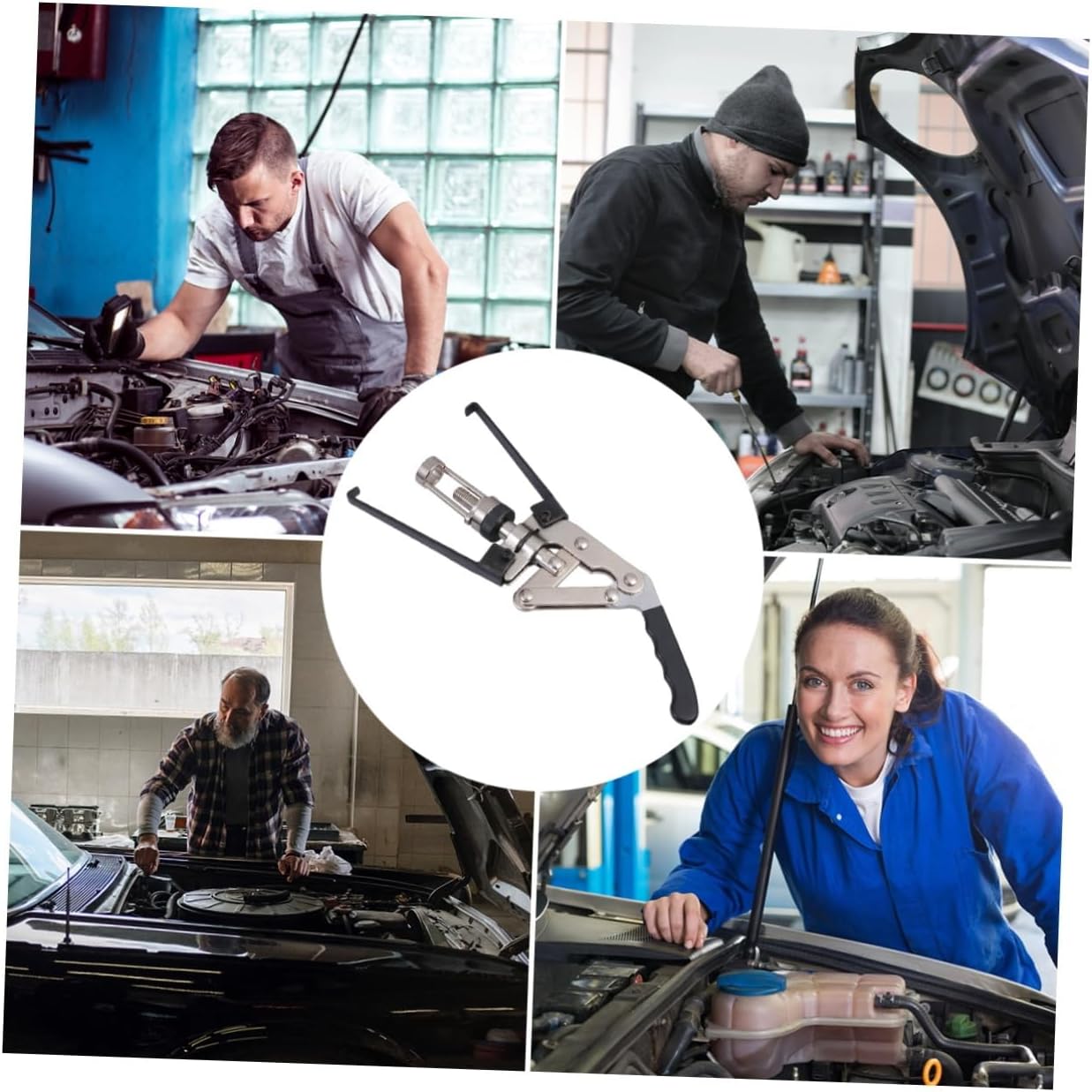 VICASKY Overhead Spring Compressor Tool Engine Seal Keeper for Ohv for Spring Retainers and Keepers Removal Essential Maintenance Tool for Mechanics