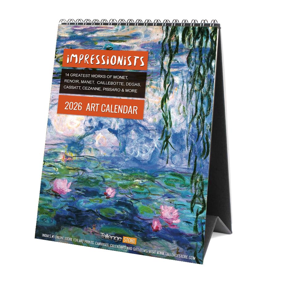 Image of Tallenge - Art by Impressionists - 2026 desk Calendar - 6 x 9 Inches (Paper, Desk Calendar)